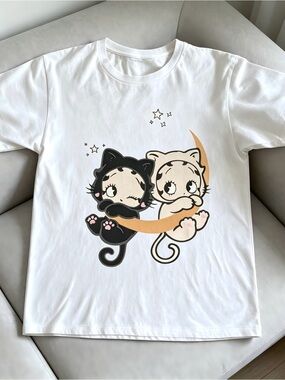 white Betty Boop baby Women Men T-shirt Unisex